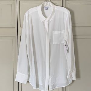 Nine West white blouse.